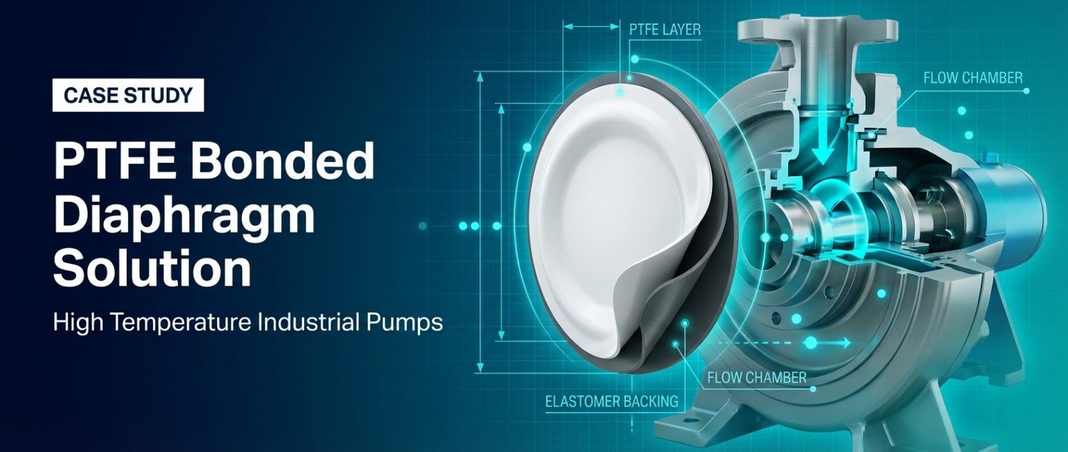 PTFE Bonded Diaphragm Solution for High Temperature Industrial Pumps