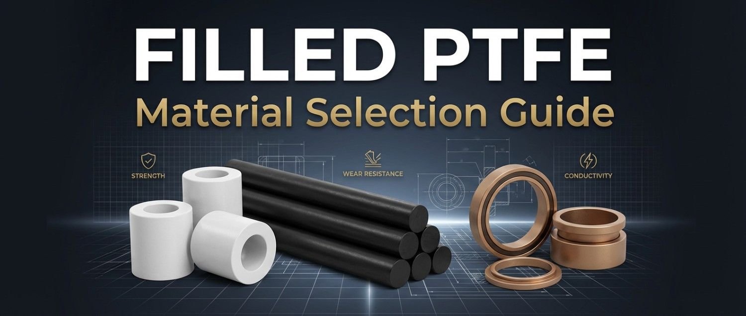 Filled PTFE Grades Explained: Glass-Filled vs Carbon-Filled vs Bronze-Filled PTFE
