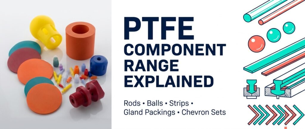 PTFE Components: Rods, Balls, Strips, Packings & Sets